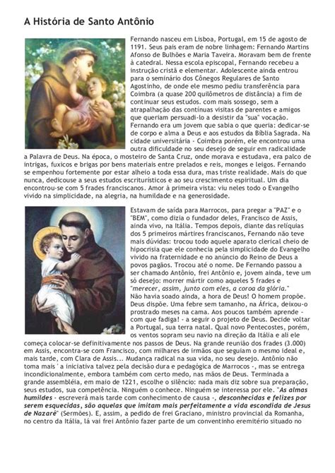 história de santo antônio